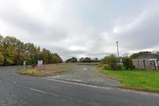 A filling station and convenience store/café is going to be erected on this vacant site at Carn industrial estate, Craigavon. Credit: Google