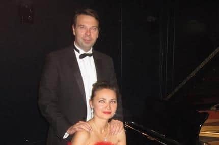 Jonathan and Iryna Johnston will be performing at Saintfield Presbyterian Church hall on Saturday October 7 in aid of MNDA charity. Pic credit: Jonathan and Iryna Johnston
