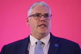 DUP leader Gavin Robinson.