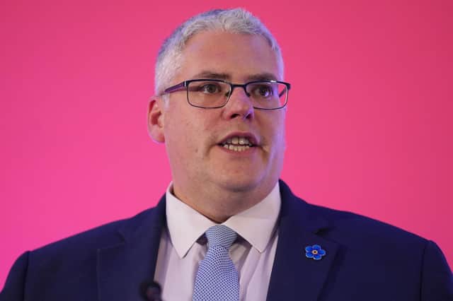 DUP leader Gavin Robinson.
