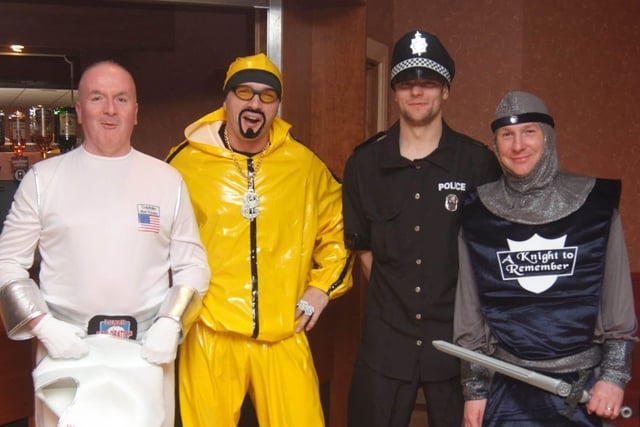 Ali G's boys David Edgar, Robert Vance, Sammy Foster and Johnny Law get ready for a night to remember at the Bertie Peacocks Youth Fancy Dress Party in the Montra Club, Coleraine in 2009.