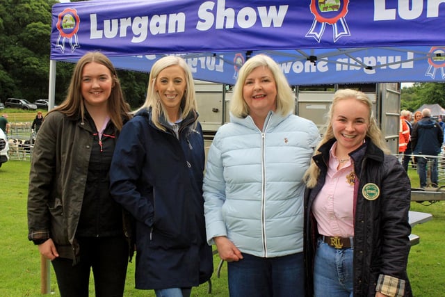 Upper Bann MP Carla Lockhart with Jane May, Maggie McQuiston and Abbie Cuddy at Lurgan Show.