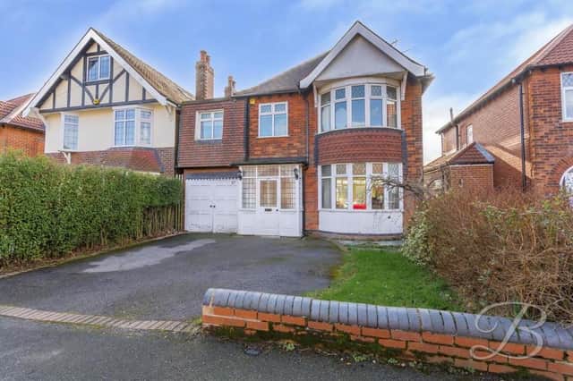 Family living at its best is promised by estate agents BuckleyBrown at this five-bedroom, detached house on Robin Down Lane in Berry Hill, Mansfield, which is on the market for £325,000.