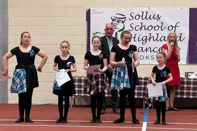 Prize winning dancers at the Sollus Highland Dancers annual presentation evening. Credit: Jillian Lennox
