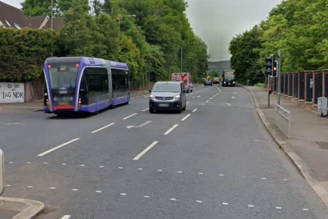 Police received reports of youths causing criminal damage and anti-social behaviour involving Gliders on the Stewartstown Road in west Belfast. Picture: Google