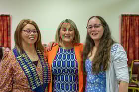 Gillian with her mum, Senga Craig and twin sister, Margaret Sutherland.