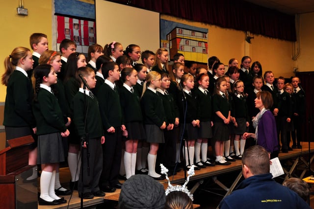 The school choir at St Aloysius’ open night in 2010