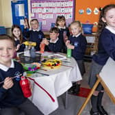 Charlie Cavlan, Caoimhe Connolly, Leon McCarthy, Cian Duggan, Erin Whelan, Phoebe Shannon, and Grace Hurley from Holy Child Primary School, Belfast, putting their talents to good use to remind everyone that the deadline is approaching