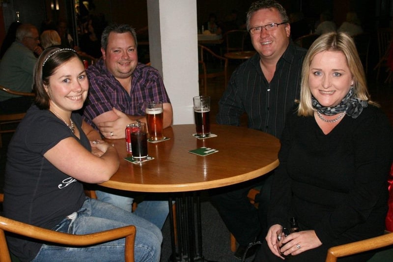 Alana Magill, Mark Magill, Linda Burton and Tony Burton were at Carrickfergus Golf Club for the Downshire School PTA quiz night in 2009. CT39-9526