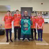 Gregg pictured with Ryan Fowles, Craig Murtagh, Ollie Armstrong and Jacob Todd. (Contributed).