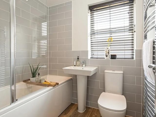 This three bed new build home in Havant Road, Havant, has gone on sale for £437,000. It is listed on Zoopla by David Wilson Homes - Harbour Place.