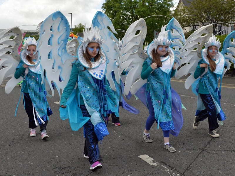 In costume for the Larne Alive parade. INLT 23-049-PSB