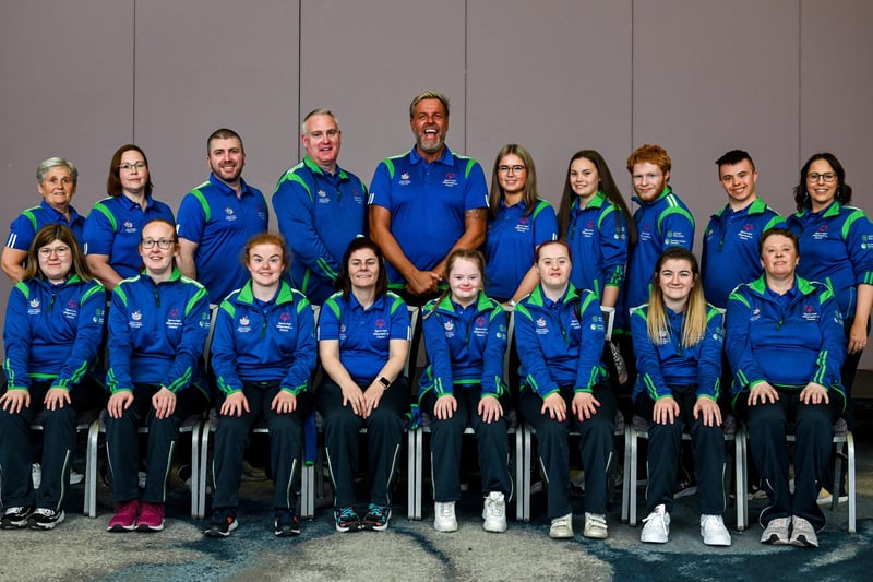 Ulster Region athletes and coaches at the official launch of Team Ireland for the World Games 2023 at Carlton Hotel in Tyrellstown, Dublin. Photo by David Fitzgerald/Sportsfile
