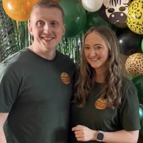Owner of Hunters Quest - Michaela with her husband Paul. Credit: Supplied