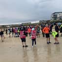A record number of runners and walkers turned out - despite the heavy rain - for Portrush parkrun's 600th event. CREDIT NI WORLD