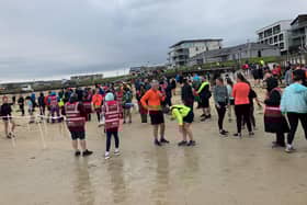 A record number of runners and walkers turned out - despite the heavy rain - for Portrush parkrun's 600th event. CREDIT NI WORLD
