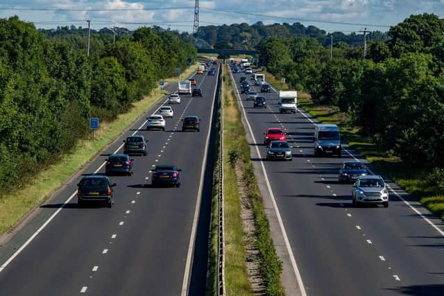 An 18-year-old man has been killed in a collision on the A64.