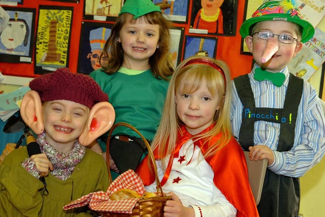 Castledawson Primary School pupils who took to fancy dress to celebrate World Book Day in 2007.
