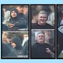 Police have released images of four individuals they wish to identify and interview in relation to recent disorder. Picture: PSNI
