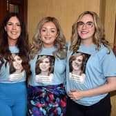 The people behind the Natalie McNally Power Brunch at The Corner House, Derrymacash, on Saturday from left, Mrs Bernadette McNally (Natalie's mum), Gemma Doran, Hollie Donnelly and Jayne Doran. LM16-215.