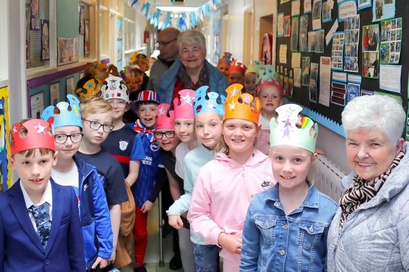 Julia Moody and pupils at Harpur’s Hill Primary School enjoyed the first of this weekend's Coronation Big Lunch celebrations.