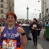 Bernie Drain at The Paris Half Marathon