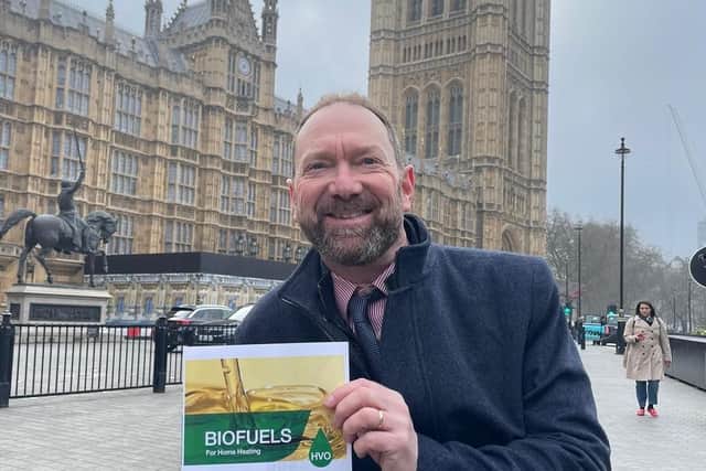 OFTEC Ireland Manager, David Blevings, pictured outside Westminster last week