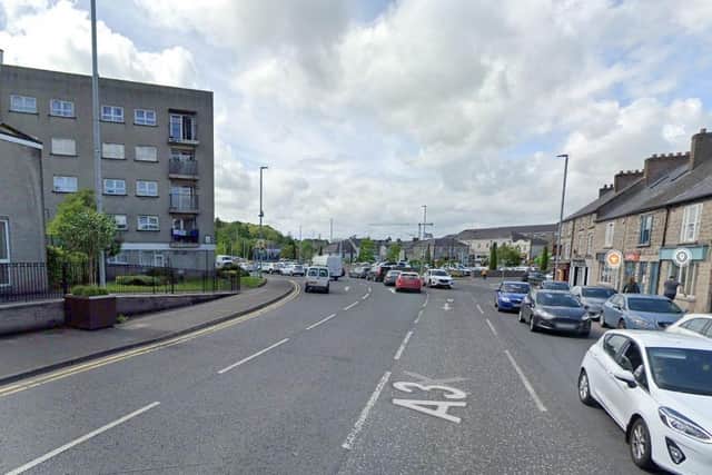 Barrack Street, in Armagh, is a residential area with busy passing traffic. Air quality is measured on an ongoing basis there. Credit: Google