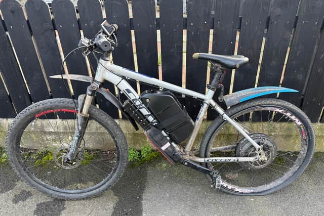 Police seized this modified e-bike in Portadown. Picture: PSNI