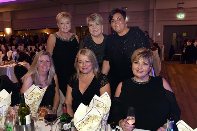 A group of friends from Portadown who attended the Seagoe Hotel Christmas Party Night on Saturday night. PT51-270.