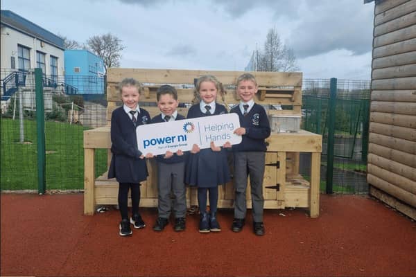 Sacred Heart Primary School pupils are taking their learning outdoors thanks to a Power NI donation.