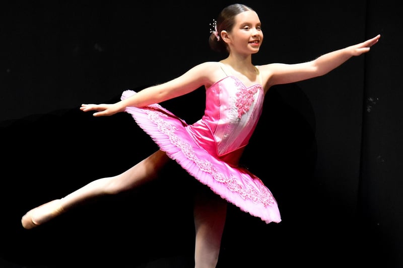 Yvie Neill dances in the Ballet Solo 9-10 Years class on Thursday morning.PT17-202.