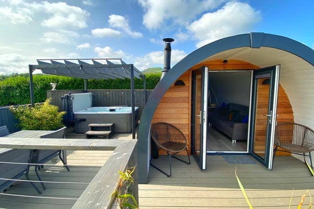 The Sycamore Pods has two luxury pods on its farm situated in the small rural village of Cairncastle, offering hotel luxury in an intimate setting. 
Each pod sleeps two adults and two children, with sheep, pigs, chickens and donkeys that guests can visit on-site.
For more information, go to sycamorepods.co.uk