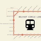 The proposed Belfast Circle Line route.