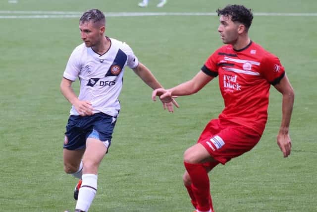 Ports goal scorer Ryan Mayse