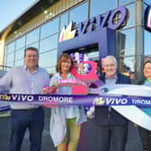 Michael and Marian Corry with customer Tommy Hunter and Colette and Aidan Corry, opening the new look store.