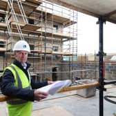 Ian Henry surveys the plans for the new Rainey Street development in Magherafelt. Pic Darren Kidd