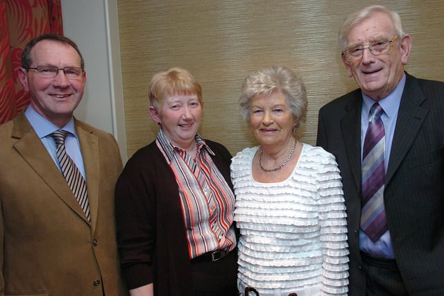 A great night was had by David and Sandra Bayne and Jean and Thomas Watson at the Ulster Farmers Union dinner in 2010.