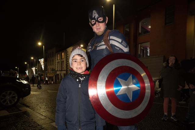 All smiles at the Dungannon Christmas Lights Switch on event.