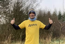 Darran Wallace from Coleraine is stepping up once again to champion mental health awareness as he undertakes his third annual ‘12 Days of Christmas Challenge’ in support of AWARE NI. CREDIT AWARE