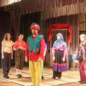Scenes from the dress rehearsal for St Macnissi's Choral and Dramatic Society’s production of Aladdin.