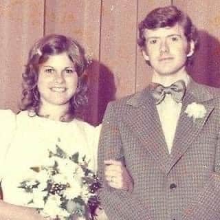 Syd and Liz Doyle on their wedding day in 1973. Pic contributed by Syd Doyle