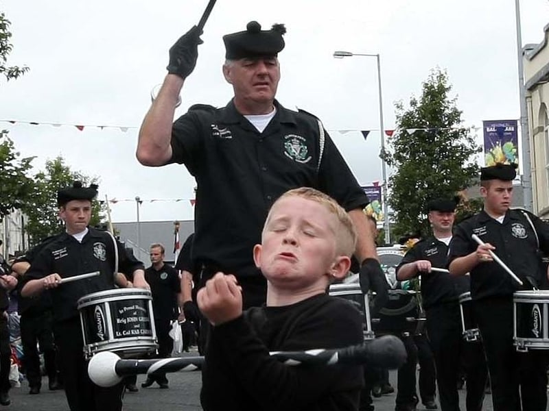 The Drum Majors of Cloughfern Young Conquerors. NT29-036FP