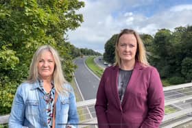Cllr Joy Ferguson (right) and A1 safety campaigner Monica Heaney, whose son Karl was tragically killed on the A1 in May 2018, aged just 27. Credit: Joy Ferguson