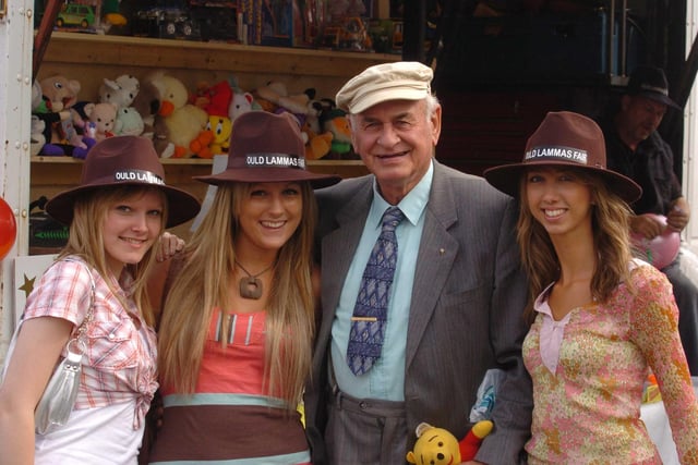 Pictured (L-R) Katie Wray, Denny Surgenor, Arthur McAvoy and Ines Delpy from Ballymena enjoy The Lammas Fair in 2007.