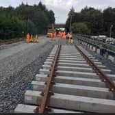 Translink is urging passengers to plan ahead as work is set to get underway next month to improve the railway line in Lisburn. Pic credit: Translink