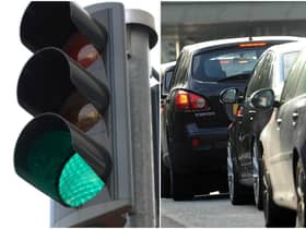 Traffic signals at the junction are currently out.