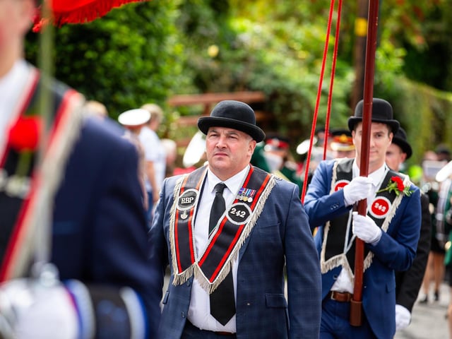 On parade in Loughgall.