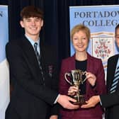 Winners of GCSE subject prizes. PT49-208.