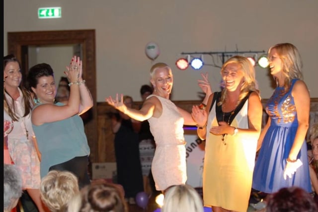 Stylists from Hair and Beauty @ the Bank at the Catwalk Spectacular for Roddensavale School in 2013.